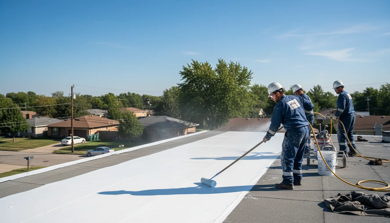 Commercial roof coating in Montour Falls, NY near me